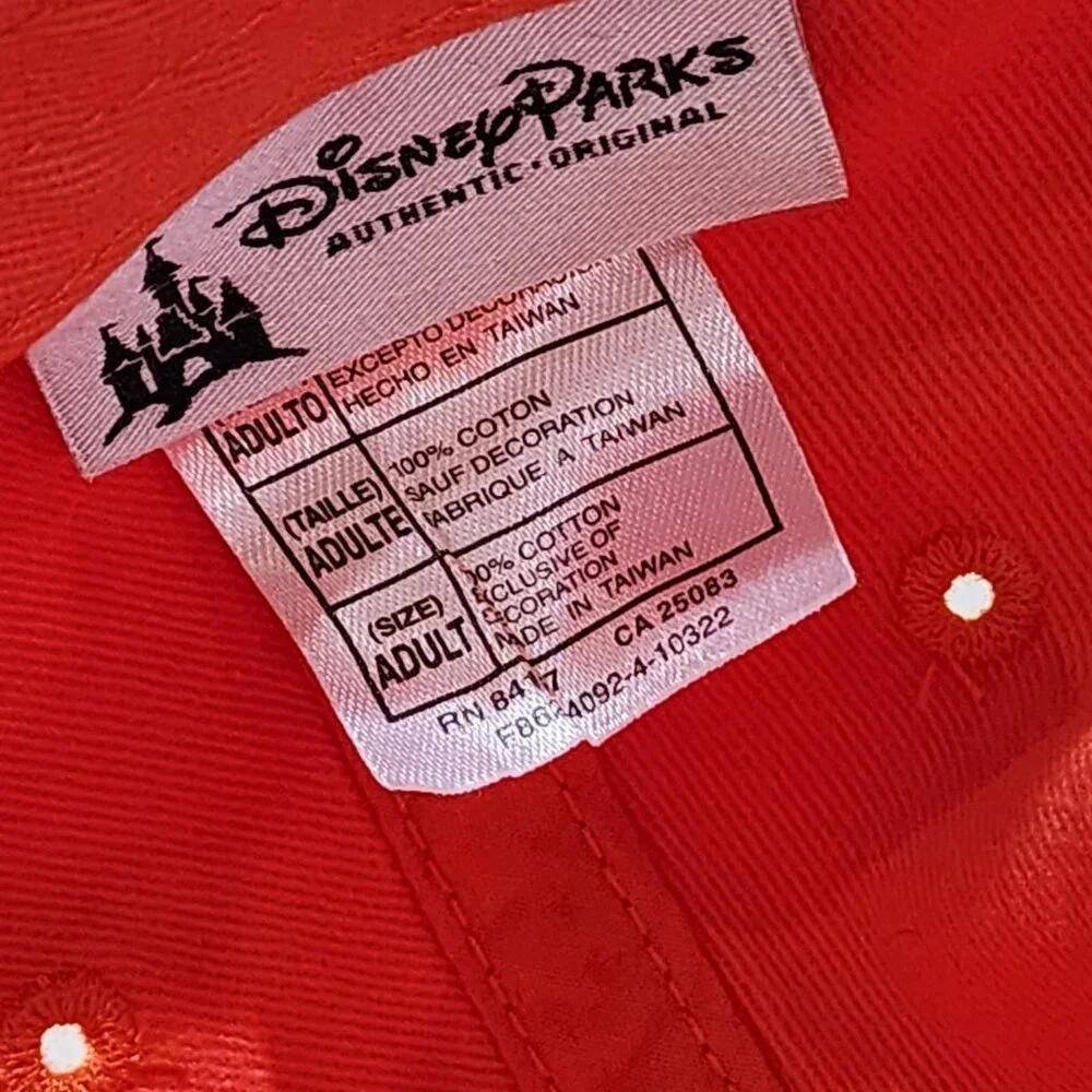Property of Disneyland DLR 55th Anniversary Orange Adult Baseball Ball Cap Hat